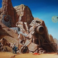 Zwei Männer in Betrachtung eines Artefakts