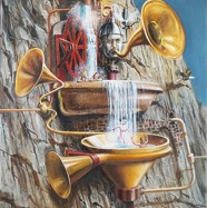 Wassermusik mit Dampfpfeife